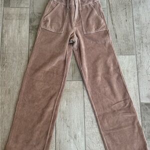 abercrombie kids High Rise Wide Leg Corduroy Pants